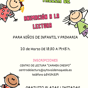 Taller de animación a la lectura para niños y niñas de infantil y primaria